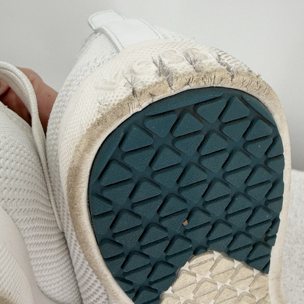 Vessi Womens Weekend Sneaker Size 9 Waterproof White Knit Casual Shoe Athletic - Picture 7 of 9